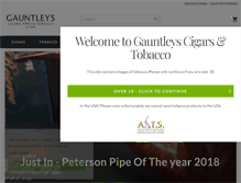 Tablet Screenshot of cigars.gauntleys.com