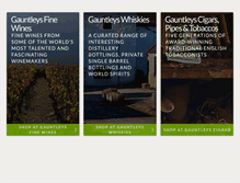 Tablet Screenshot of gauntleys.com